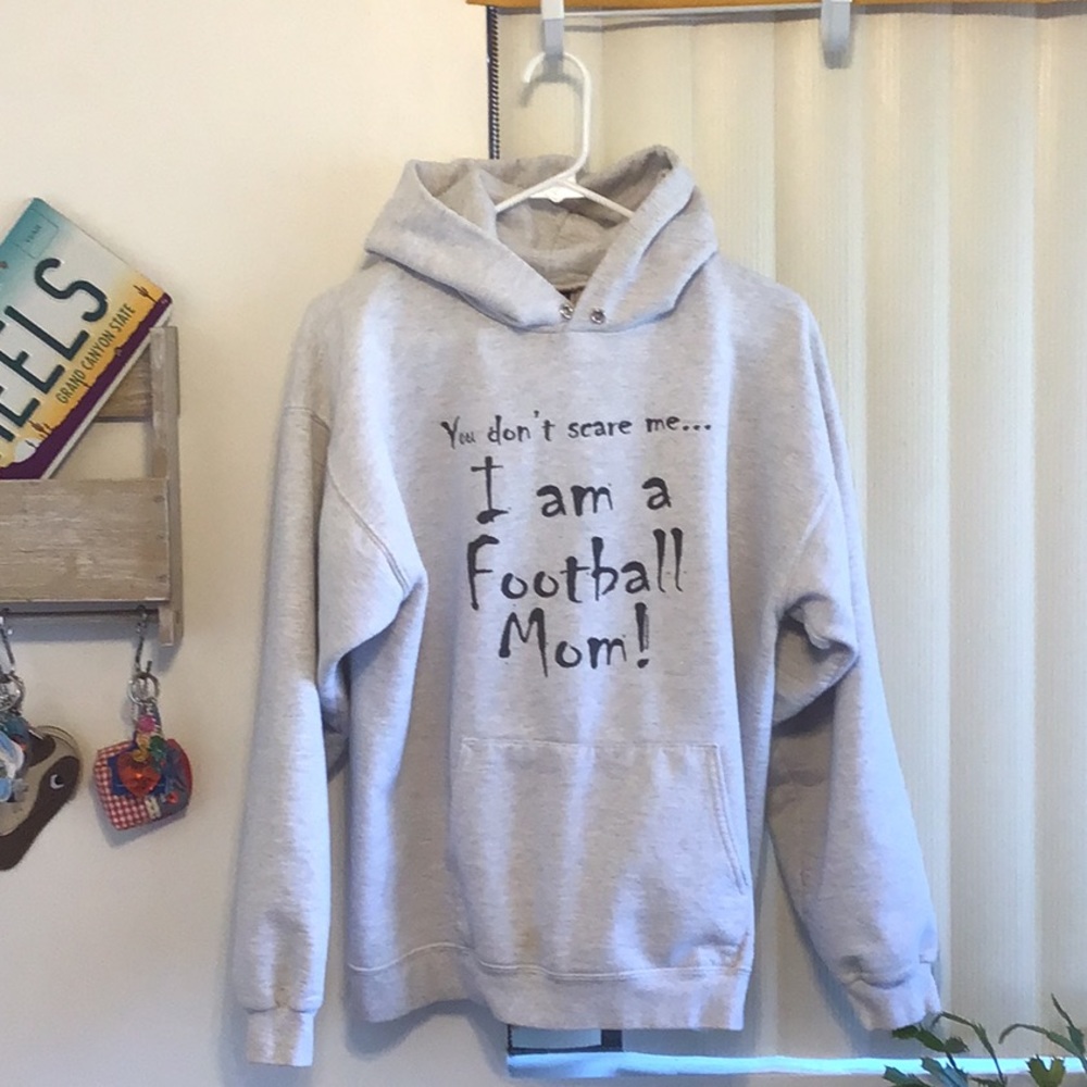 ‘Hanes’ Football Mom Hoodie (#4)